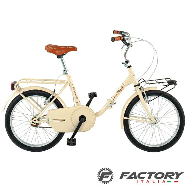 Bici 20 pieghevole via veneto Mia Beige cappuccino