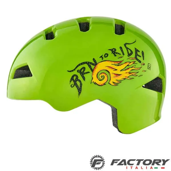 Casco Bimbo BRN Fiamma Verde
