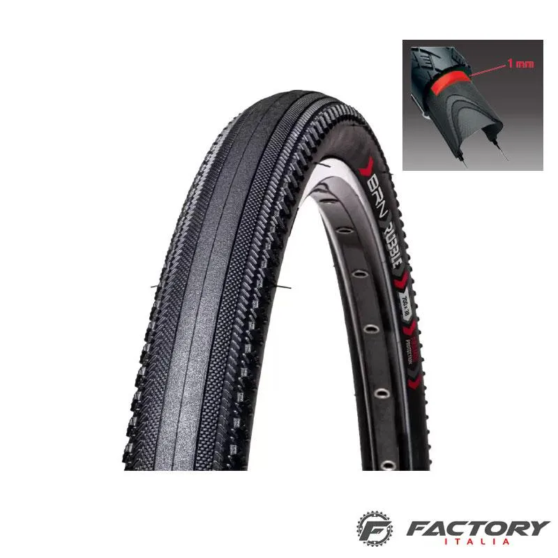 Copertone antiforo Gravel liscio Aramid 700×38