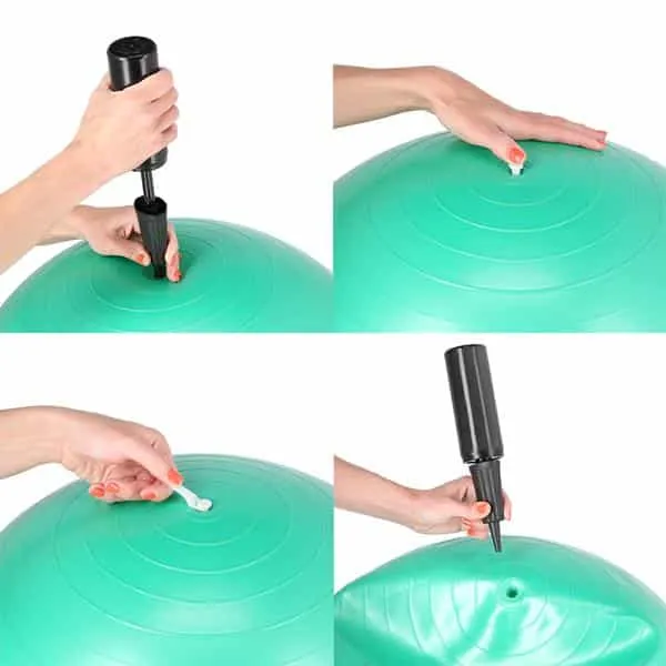 GymBall HMS 75cm Colore Blu - immagine 4