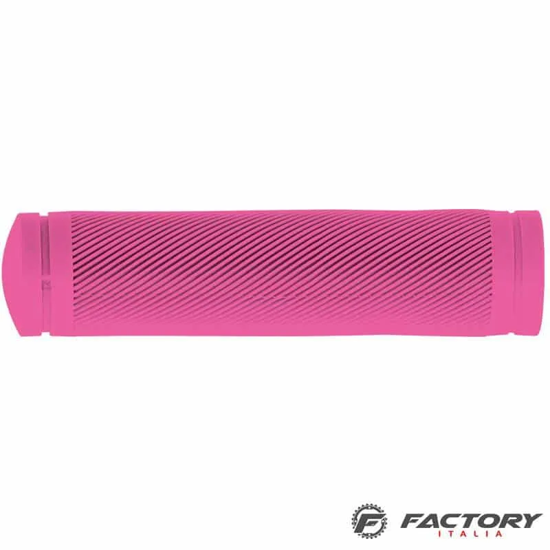 Manopole bici in gomma Tekno rosa