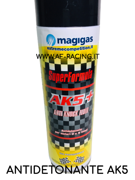 ADDITIVO BENZINA MAGIGAS AK5 + ANTIDETONANTE PER MOTORI DA COMPETIZIONE AUMENTO OTTANI SIA 2T CHE 4T 500 ml