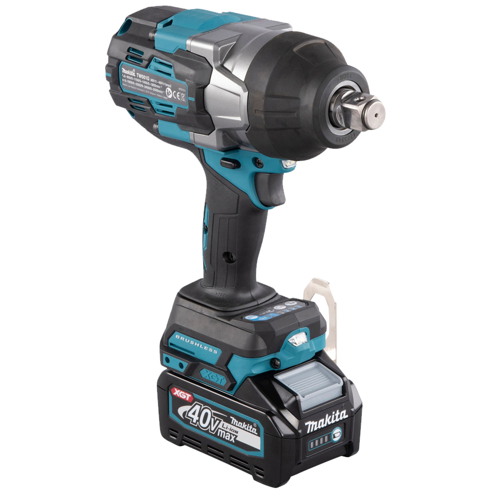 Avvitatore ad Impulsi 3/4″ a Batteria 40V MAKITA Massa Battente 1630Nm Kit TW001GM201 - immagine 7