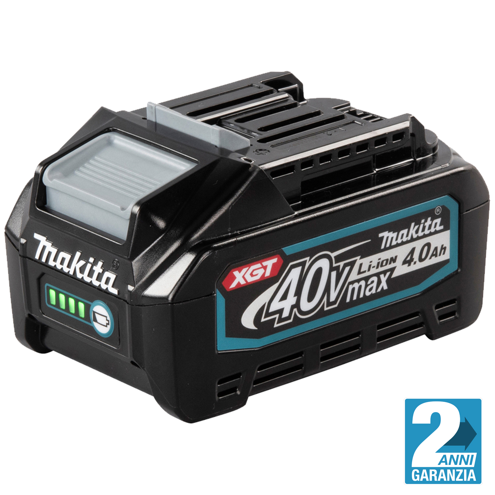 Batteria Litio XGT 40V 4Ah MAKITA con Indicatore Carica LED BL4040