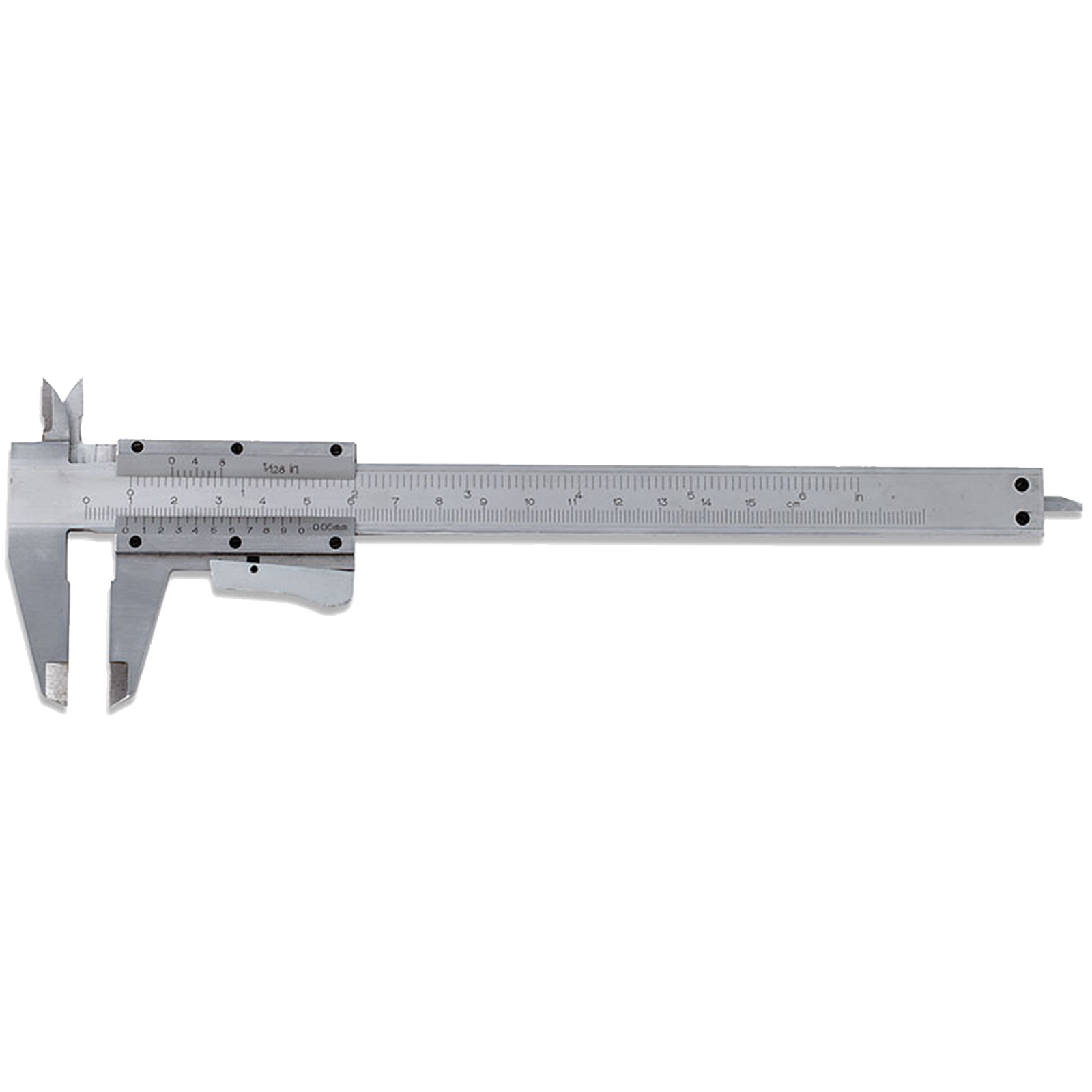 Calibro a Corsoio Satinato FERVI Calibro di Vernier 150 mm Becchi 40 mm articolo C057/150