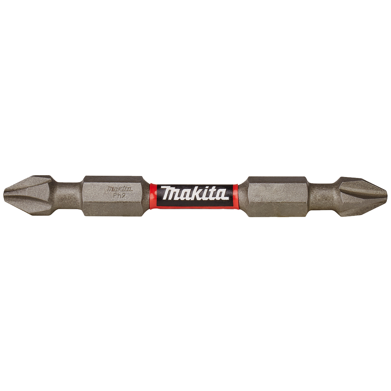Inserto a Croce Esagonale 1/4″ MAKITA Bits Lunghezza 65mm Doppia Punta PH2 TORSION per Avvitatore a Impulsi