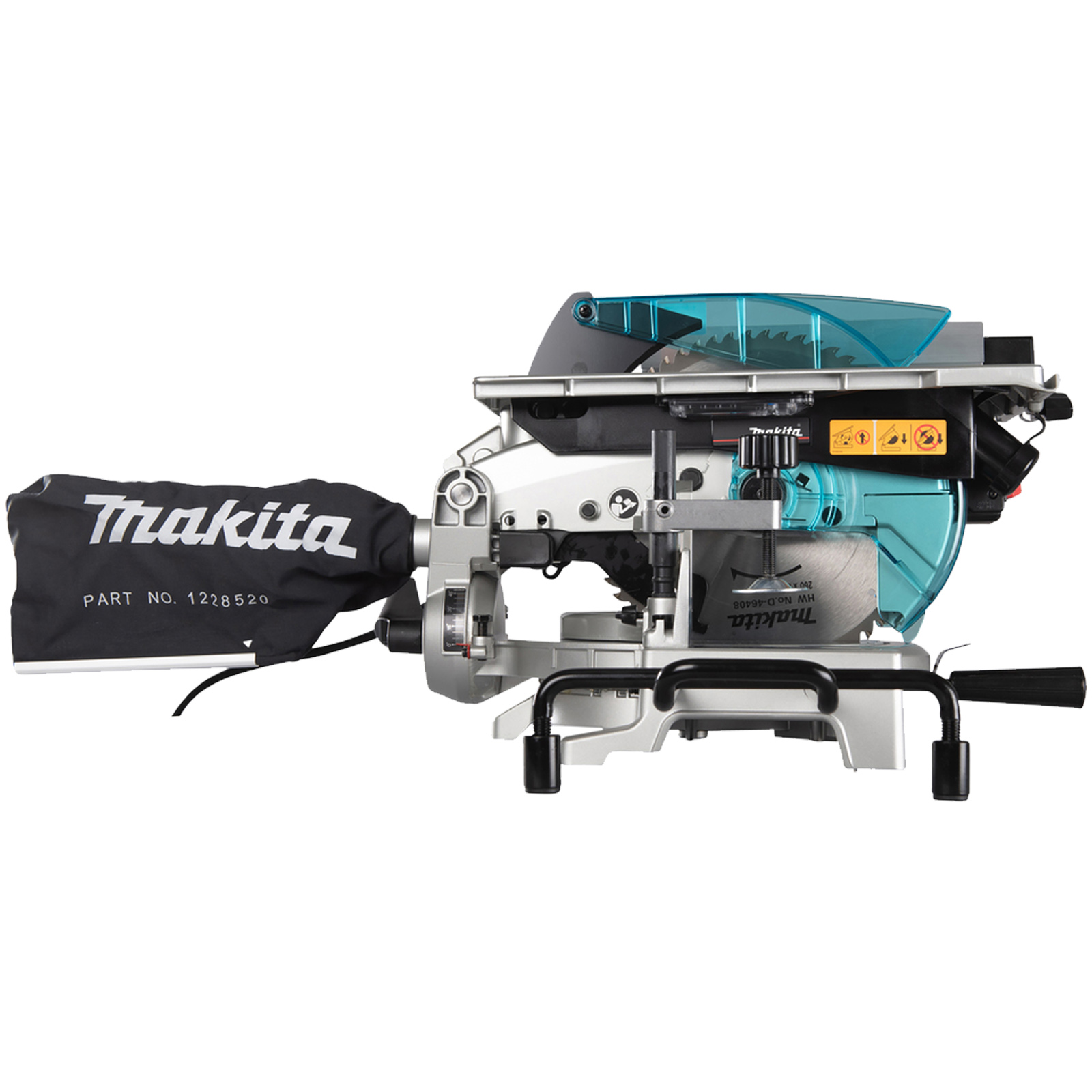Troncatrice e Sega da Banco Portatile 2 in 1 MAKITA per Legno Laminati e Compositi Motore 1650W Lama 260mm con Pianetto modello LH1040F - immagine 9