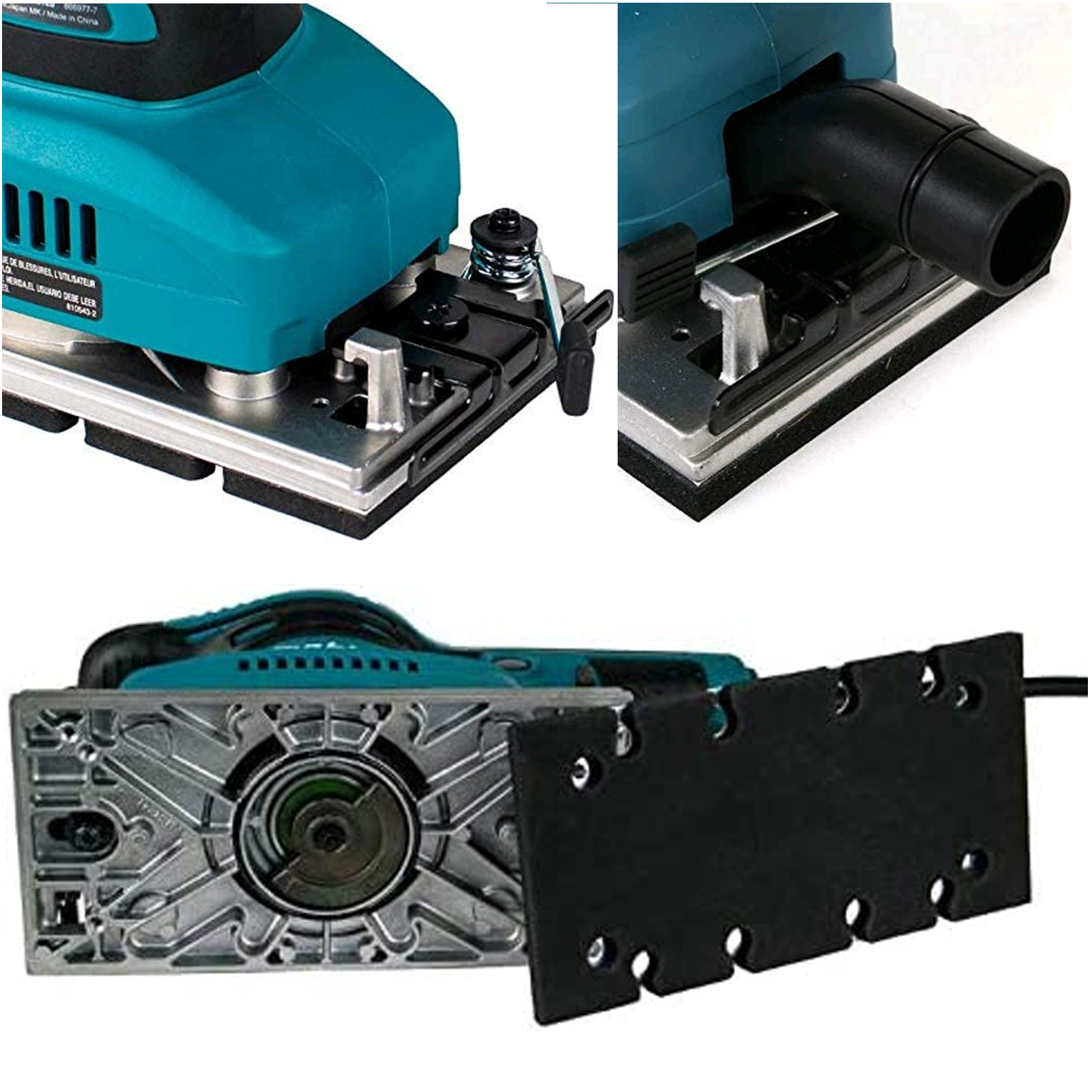 Levigatrice Orbitale 190W Orbita 2mm MAKITA Velocità Regolabile Platorello Rettangolare BO3711 - immagine 6