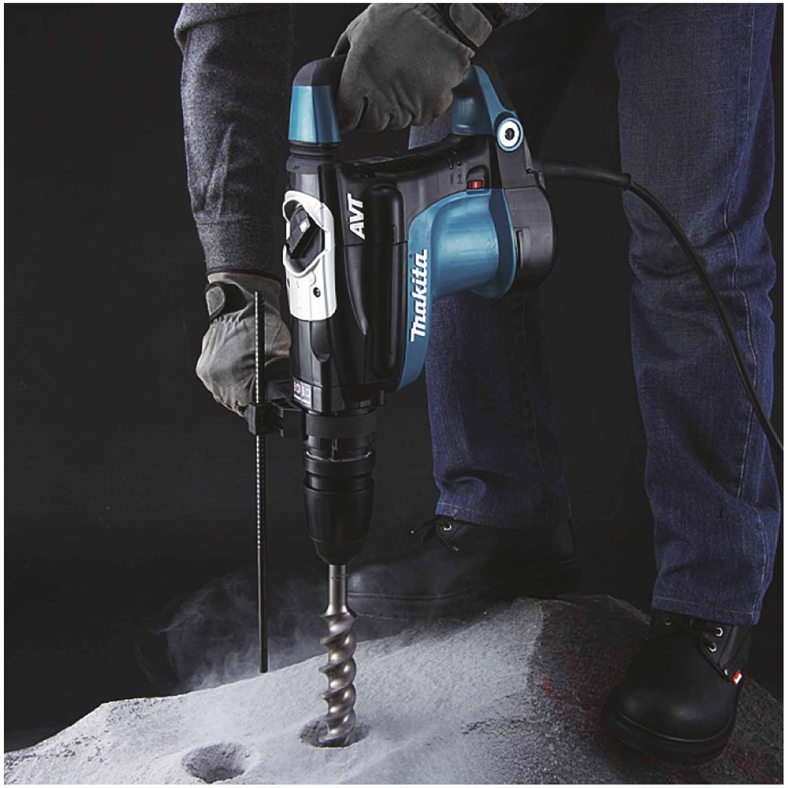 Martello Rotativo 1350W SDS-Max MAKITA Impatto 9,4 Joule Demolitore HR4511C - immagine 8