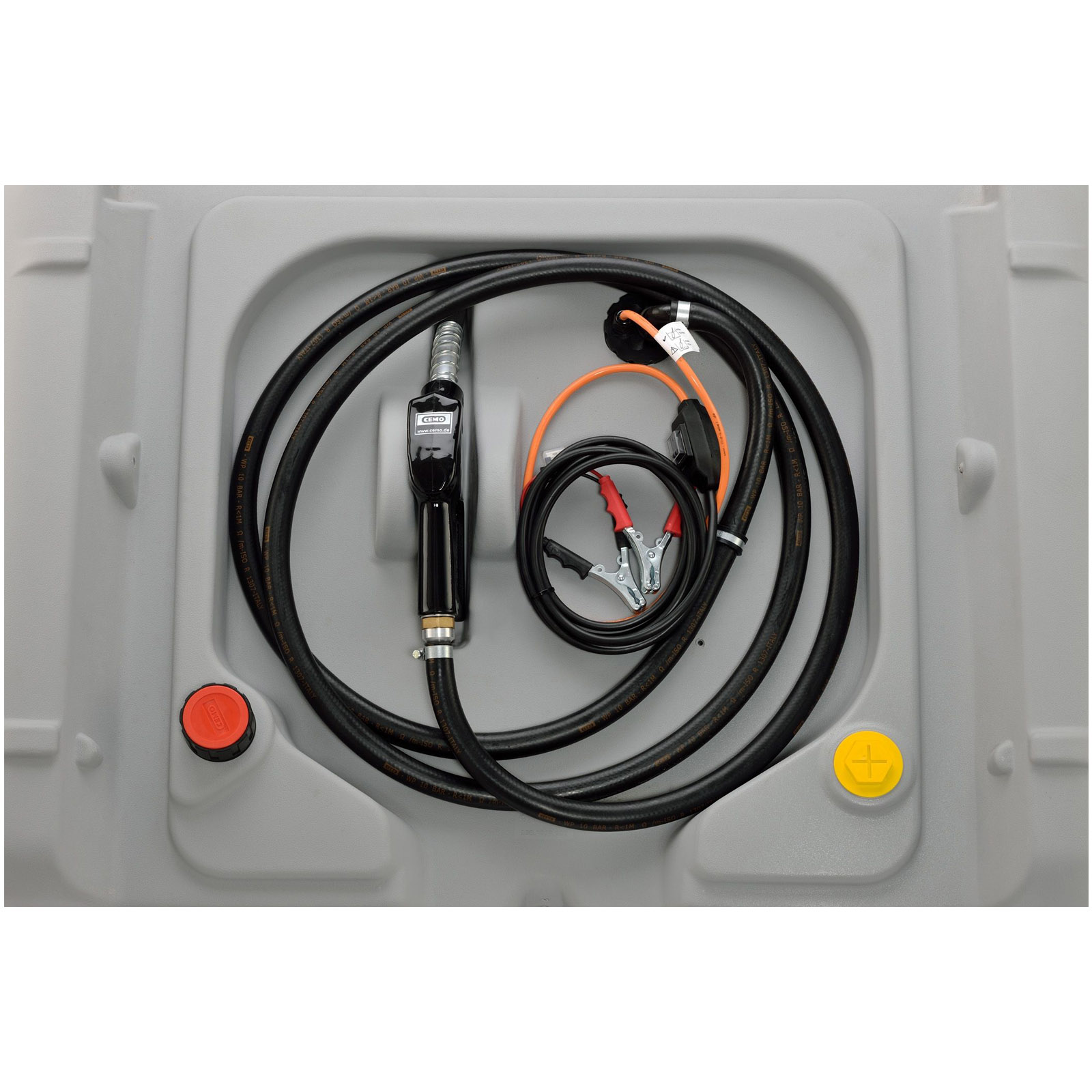 Serbatoio Trasporto Gasolio CEMO con Elettropompa SP30 12V Coperchio e Accessori DT-Mobil Easy 440 - immagine 2